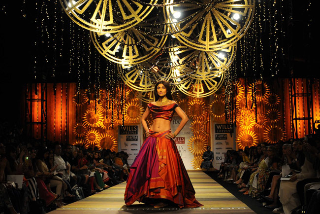 Shilpa Shetty on fashion runway